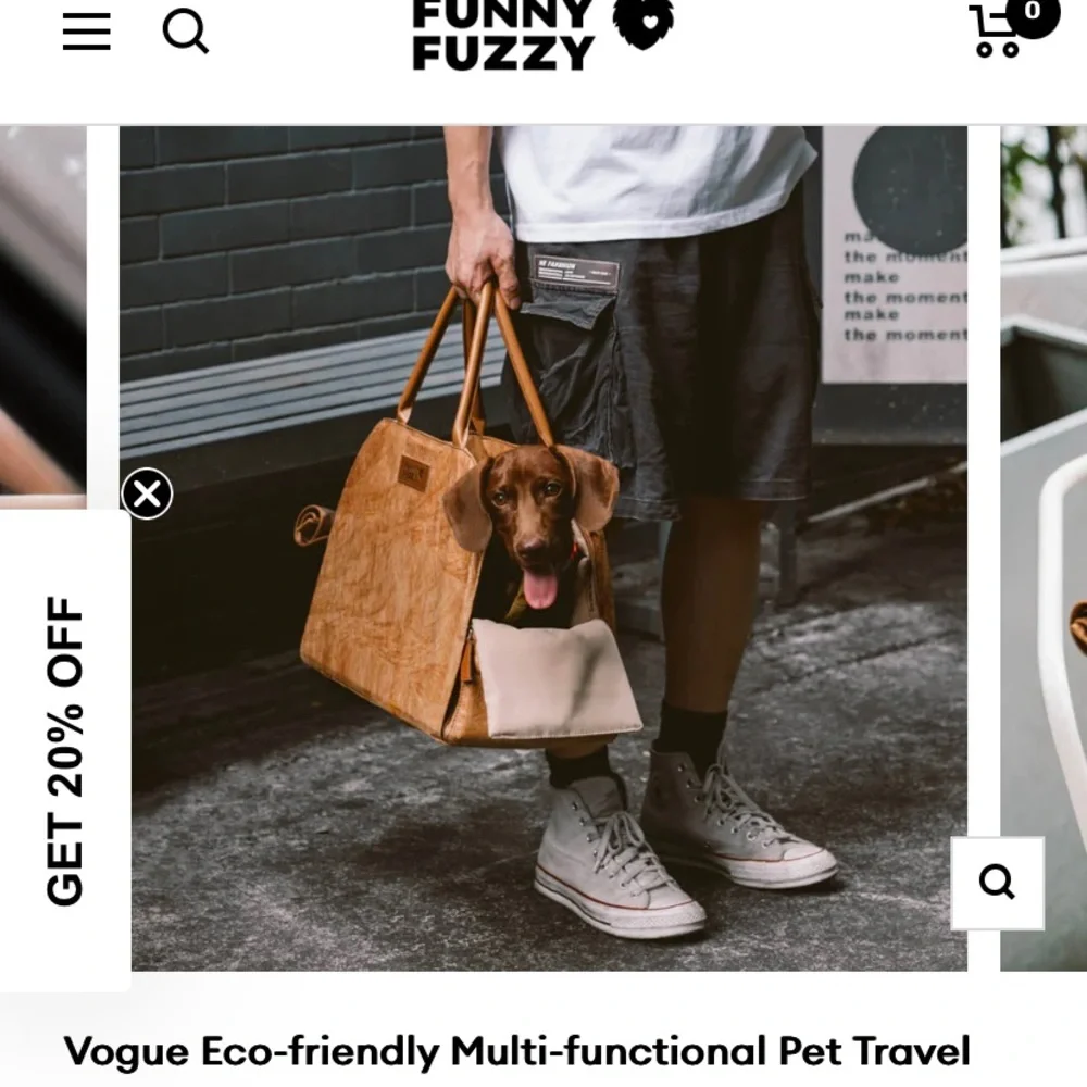 Funny Fuzzy pet carrier!